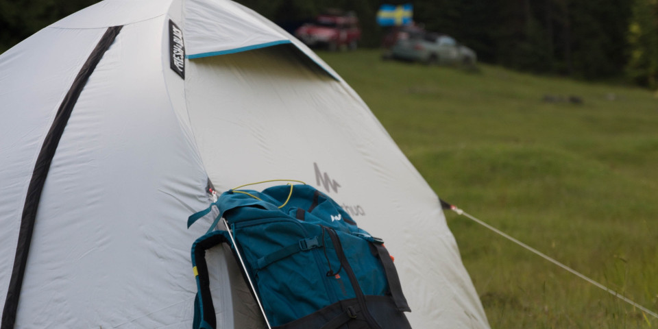 pitch for tent camping
